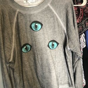Wild fox brand Cat eye sweat shirt size L great condition.